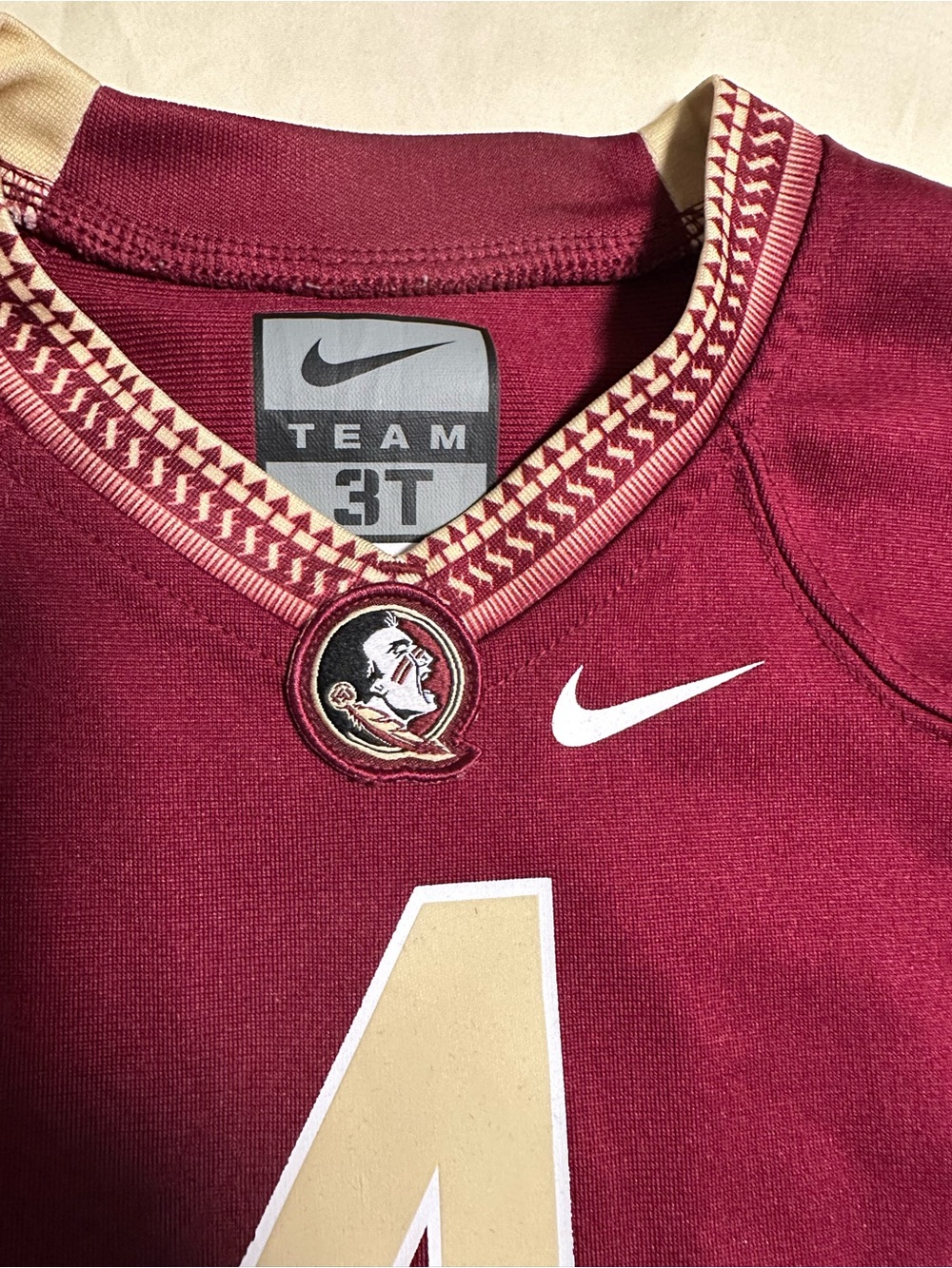 Nike Garnet and Gold Youth Team Jersey - Picture 2 of 5
